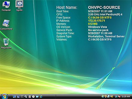 Des infos dans l'image de fond du bureau Windows...